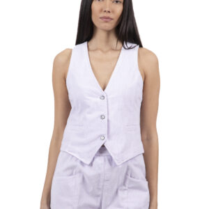 GILET IN VELLUTO RCFW25054