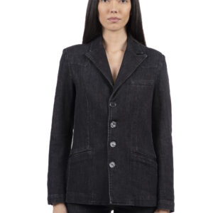 GIACCA STILE TEXANA IN DENIM NERO RCFW25119