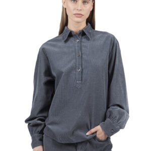 CAMICIA CHIUSURA POLO IN VELLUTO  RCFW25125