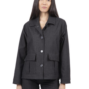 GIACCA CASUAL IN DENIM NERO RCFW25110